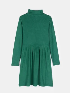 GATE Dzianinowa prążkowana sukienka z golfem|Dzieci Dziewczynki·Sukienki