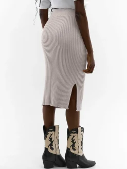 GATE Dzianinowa spódnica midi| Kategorie·Spódnice ☀️