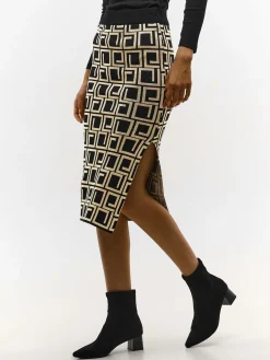 GATE Dzianinowa spódnica midi| Kategorie·Spódnice ☀️