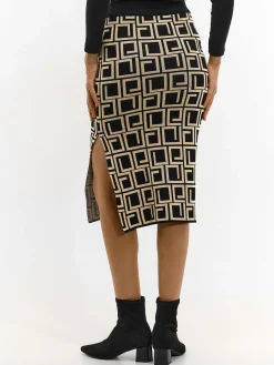 GATE Dzianinowa spódnica midi| Kategorie·Spódnice ☀️