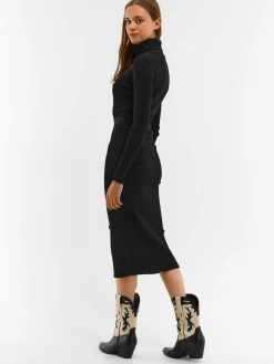 GATE Dzianinowa sukienka damska z paskiem| Kategorie·Sukienki