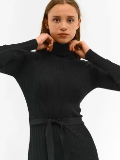 GATE Dzianinowa sukienka damska z paskiem| Kategorie·Sukienki