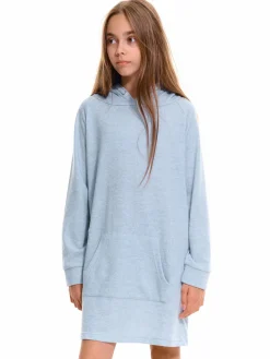 GATE Dzianinowa sukienka dresowa z kapturem dla dziewczynki|Dzieci Dziewczynki·Sukienki
