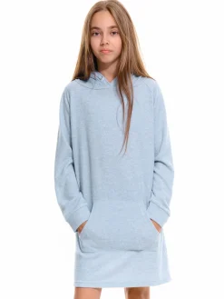 GATE Dzianinowa sukienka dresowa z kapturem dla dziewczynki|Dzieci Dziewczynki·Sukienki