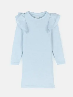 GATE Dzianinowa sukienka dziewczęca z falbankami|Dzieci Dziewczynki·Sukienki