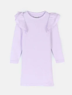 GATE Dzianinowa sukienka dziewczęca z falbankami|Dzieci Dziewczynki·Sukienki