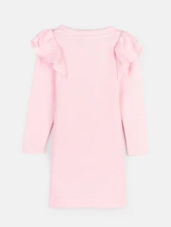 GATE Dzianinowa sukienka dziewczęca z falbankami|Dzieci Dziewczynki·Sukienki