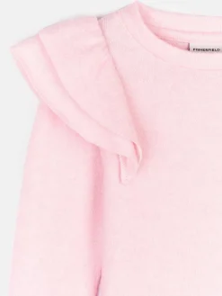 GATE Dzianinowa sukienka dziewczęca z falbankami|Dzieci Dziewczynki·Sukienki