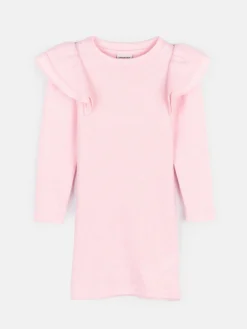 GATE Dzianinowa sukienka dziewczęca z falbankami|Dzieci Dziewczynki·Sukienki