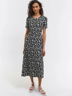 GATE Dzianinowa sukienka midi| Kategorie·Sukienki