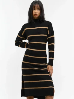 GATE Dzianinowa sukienka w paski| Kategorie·Sukienki
