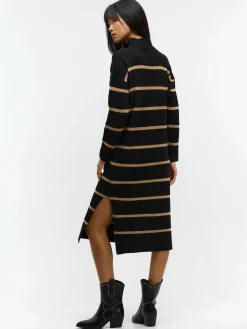 GATE Dzianinowa sukienka w paski| Kategorie·Sukienki