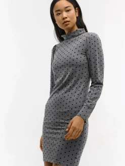GATE Dzianinowa sukienka z długim rękawem| Kategorie·Sukienki