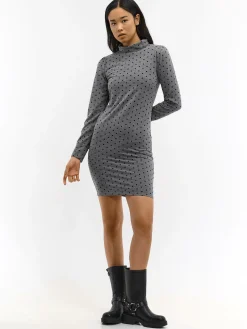 GATE Dzianinowa sukienka z długim rękawem| Kategorie·Sukienki