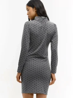 GATE Dzianinowa sukienka z długim rękawem| Kategorie·Sukienki