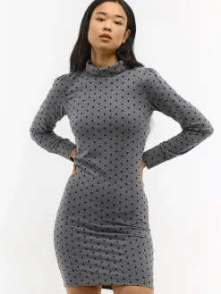 GATE Dzianinowa sukienka z długim rękawem| Kategorie·Sukienki