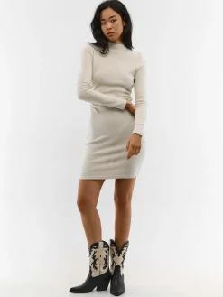 GATE Dzianinowa sukienka z długim rękawem| Kategorie·Sukienki