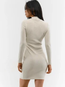 GATE Dzianinowa sukienka z długim rękawem| Kategorie·Sukienki