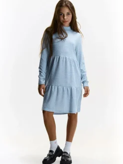 GATE Dzianinowa sukienka z długim rękawem dla dziewczynki|Dzieci Dziewczynki·Sukienki