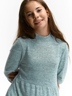 GATE Dzianinowa sukienka z długim rękawem dla dziewczynki|Dzieci Dziewczynki·Sukienki