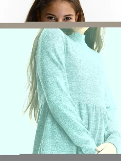 GATE Dzianinowa sukienka z długim rękawem dla dziewczynki|Dzieci Dziewczynki·Sukienki