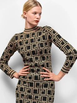 GATE Dzianinowa sukienka z golfem| Kategorie·Sukienki