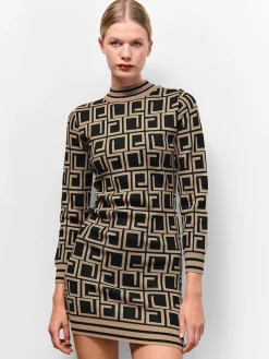 GATE Dzianinowa sukienka z golfem| Kategorie·Sukienki