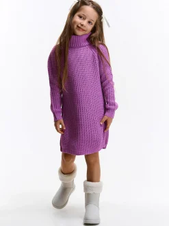 GATE Dzianinowa sukienka z golfem|Dzieci Dziewczynki·Sukienki