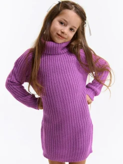 GATE Dzianinowa sukienka z golfem|Dzieci Dziewczynki·Sukienki