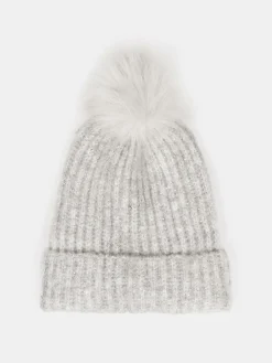 GATE Dzianinowy beret z pomponem| Akcesoria·Czapki|Kategorie·Czapki ☀️