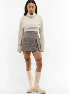 GATE Dzianinowy golf| Koszulki I Topy·Golfy|Swetry I Bluzy·Swetry