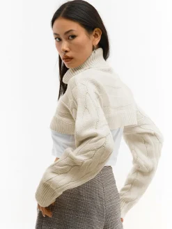 GATE Dzianinowy golf| Koszulki I Topy·Golfy|Swetry I Bluzy·Swetry