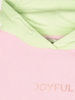 GATE Dziewczęca bluza oversize z kapturem i blokami kolorów|Dzieci Dziewczynki·Bluzki