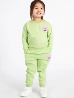 GATE Dziewczęca bluza z frotową naszywką w kształcie serca|Dzieci Dziewczynki·Ostatnie Sztuki Ubrania Dla Dziewczynek|Dziewczynki·Bluzki