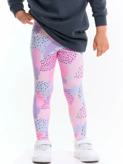 GATE Dziewczęce miękkie legginsy z wielobarwnym nadrukiem|Dzieci Dziewczynki·Spodnie I Legginsy