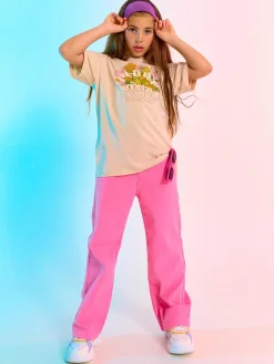 GATE Dziewczęce szerokie elastyczne jeansy|Dzieci Dziewczynki·Spodnie I Legginsy