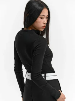 GATE Żebrowany sweter z golfem| Koszulki I Topy·Golfy