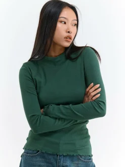 GATE Żebrowany sweter z golfem| Koszulki I Topy·Golfy