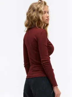 GATE Żebrowany sweter z golfem| Koszulki I Topy·Golfy