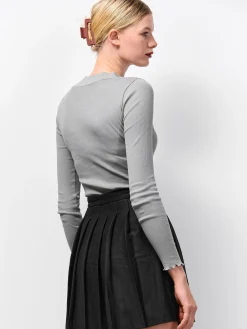 GATE Żebrowany sweter z golfem| Koszulki I Topy·Golfy