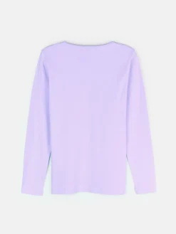 GATE Elastyczna koszulka z długim rękawem bez nadruku dla dziewczynek|Dzieci Dziewczynki·Koszulki I Topy