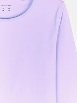 GATE Elastyczna koszulka z długim rękawem bez nadruku dla dziewczynek|Dzieci Dziewczynki·Koszulki I Topy