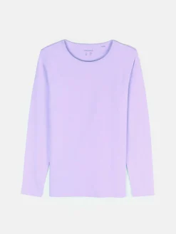 GATE Elastyczna koszulka z długim rękawem bez nadruku dla dziewczynek|Dzieci Dziewczynki·Koszulki I Topy
