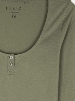 GATE Elastyczna koszulka zapinana na guziki| Koszulki I Topy·Koszulki