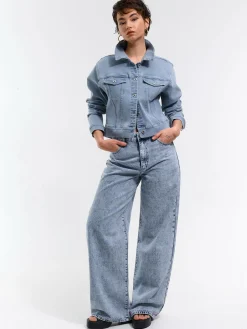 GATE Elastyczna kurtka jeansowa| Kurtki I Płaszcze·Kurtki Przejściowe