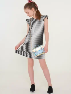 GATE Elastyczna sukienka w paski|Dzieci Dziewczynki·Sukienki