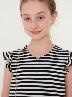 GATE Elastyczna sukienka w paski|Dzieci Dziewczynki·Sukienki