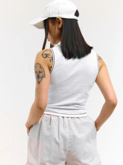 GATE Elastyczny podkoszulek z kontrastową nicią| Koszulki I Topy·Podkoszulki ☀️