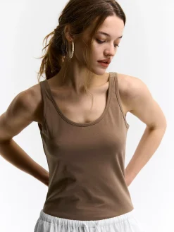 GATE Elastyczny top na ramiączkach| Koszulki I Topy·Podkoszulki ☀️