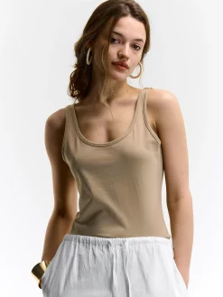 GATE Elastyczny top na ramiączkach| Koszulki I Topy·Podkoszulki ☀️